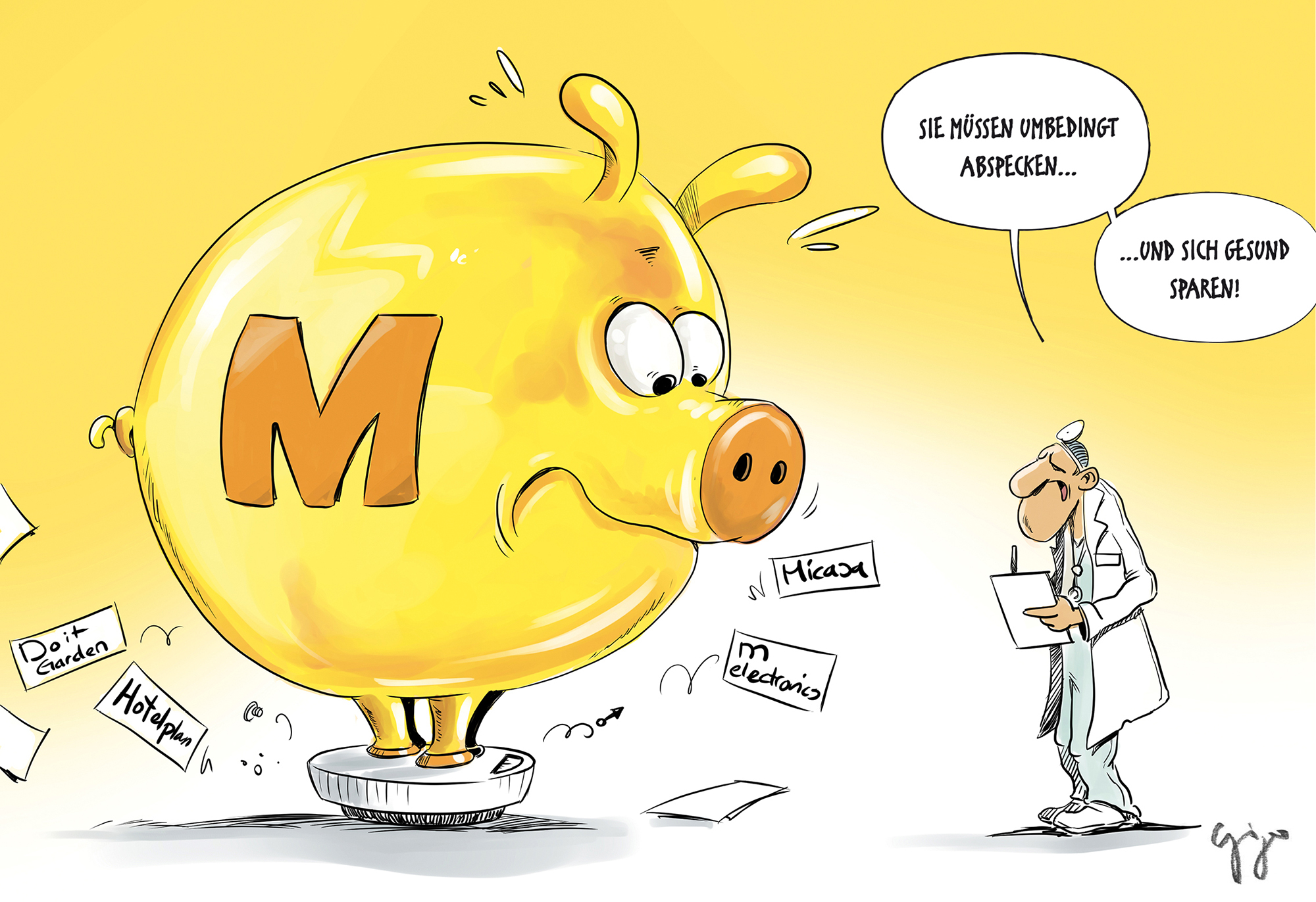 Gigergraphics cartoon 675 Gigergraphics - Grafik / Cartoons / Werbekampagnen / Webdesign / Karikaturen / Illustrationen / Logos / Corporate Design