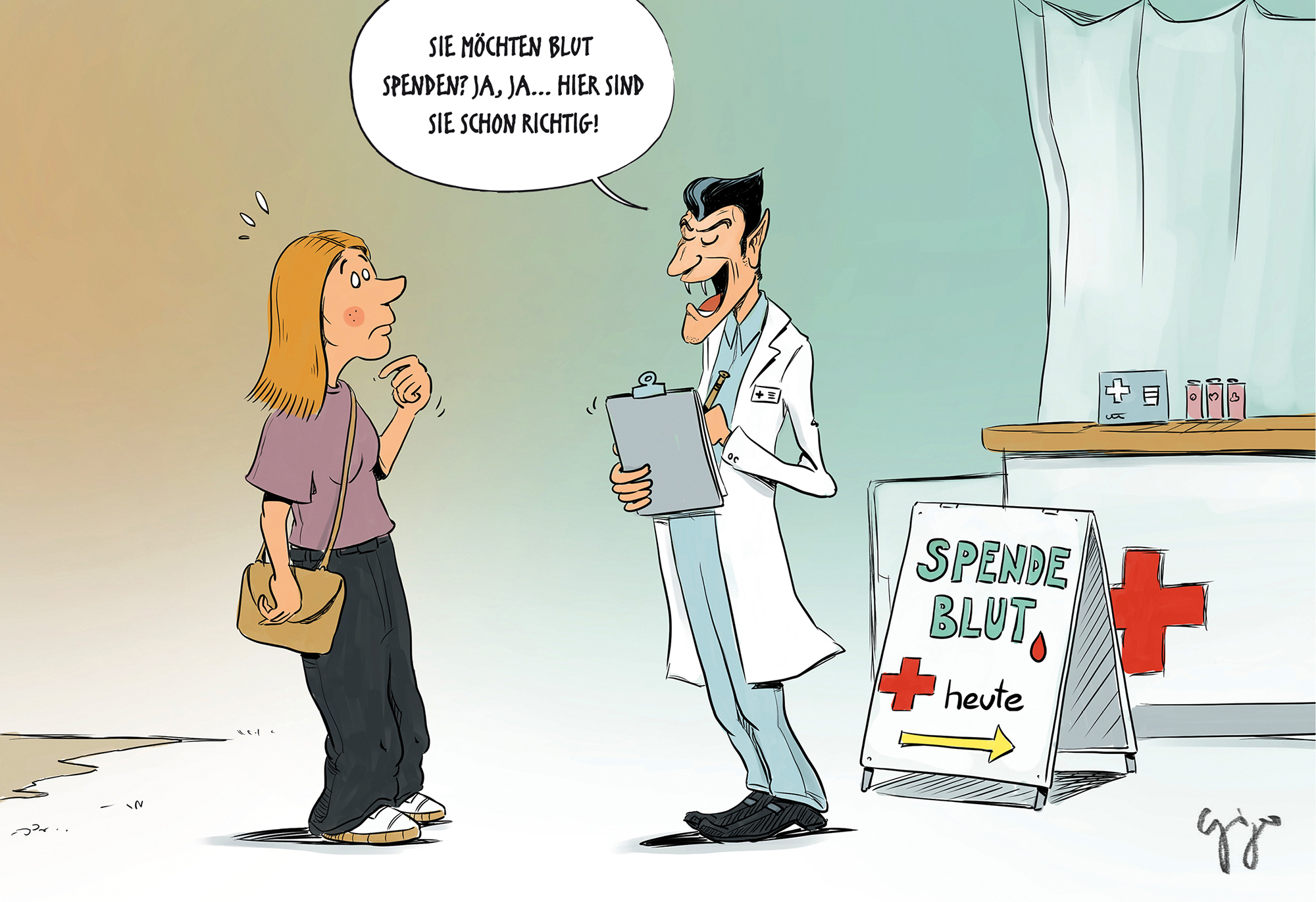 Gigergraphics cartoon 745 Gigergraphics - Grafik / Cartoons / Werbekampagnen / Webdesign / Karikaturen / Illustrationen / Logos / Corporate Design