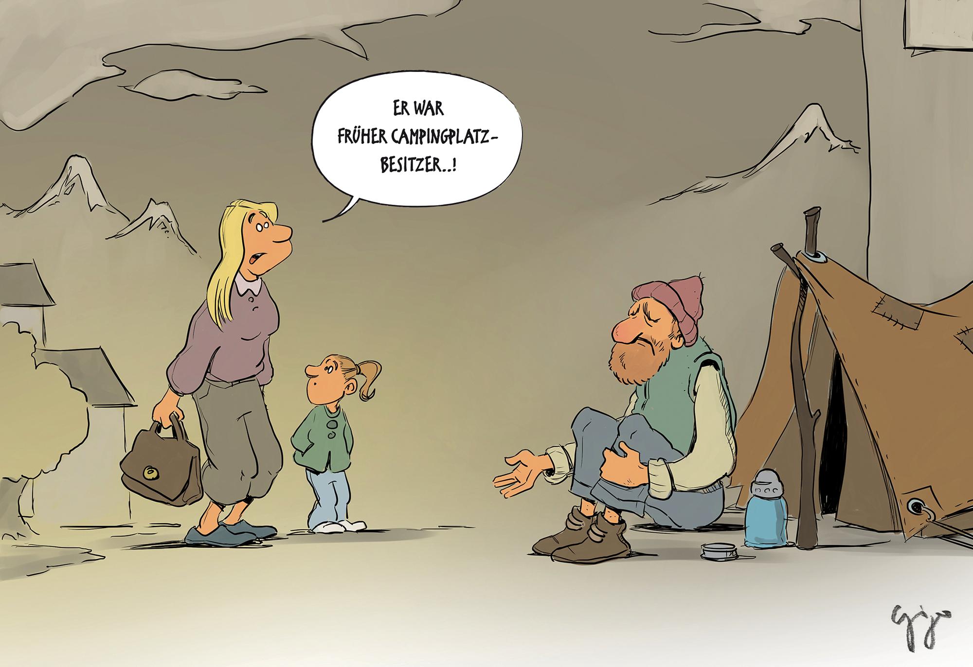 Gigergraphics cartoon 767 Gigergraphics - Grafik / Cartoons / Werbekampagnen / Webdesign / Karikaturen / Illustrationen / Logos / Corporate Design