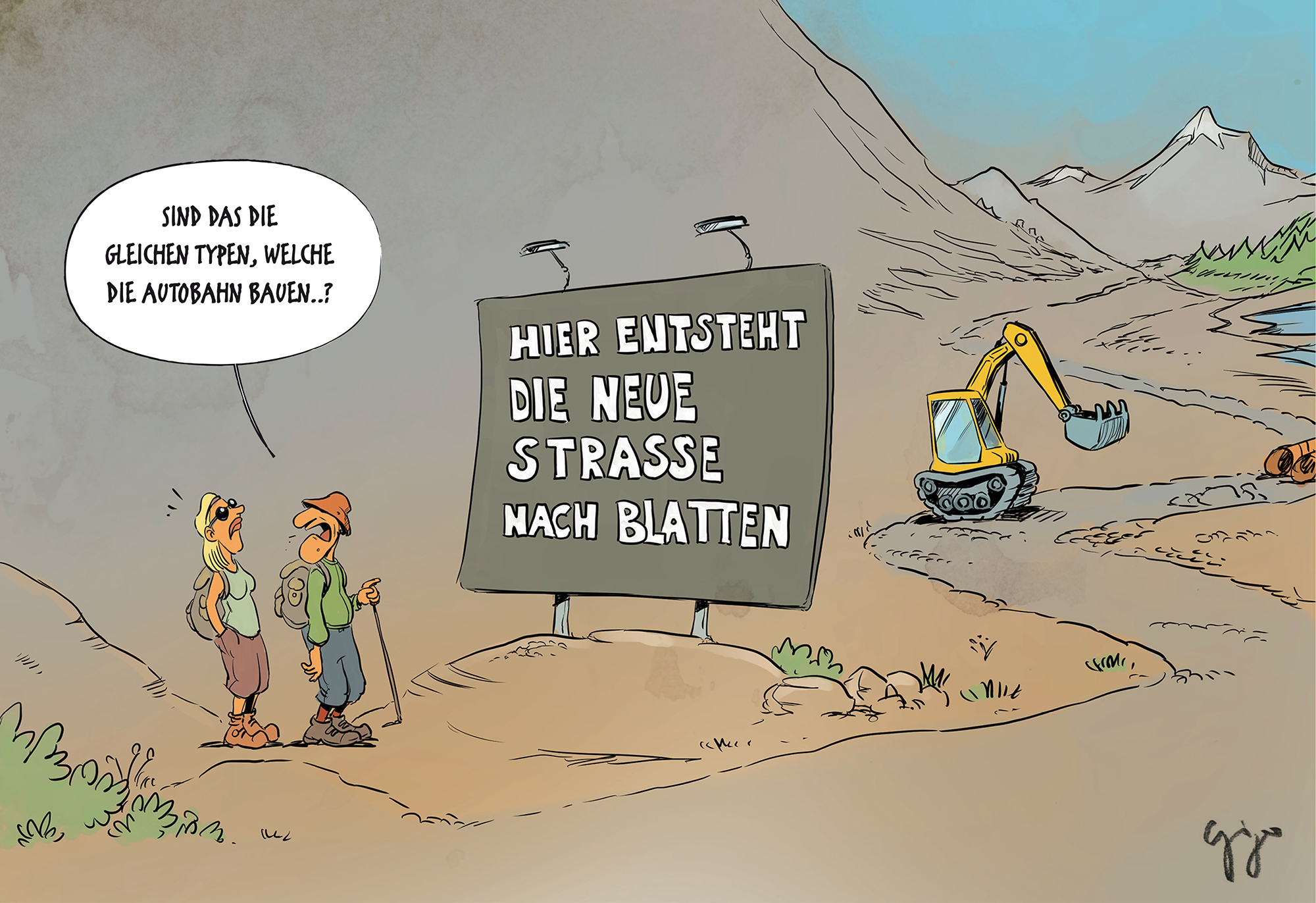 Gigergraphics cartoon 773 Gigergraphics - Grafik / Cartoons / Werbekampagnen / Webdesign / Karikaturen / Illustrationen / Logos / Corporate Design